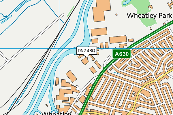 DN2 4BQ map - OS VectorMap District (Ordnance Survey)