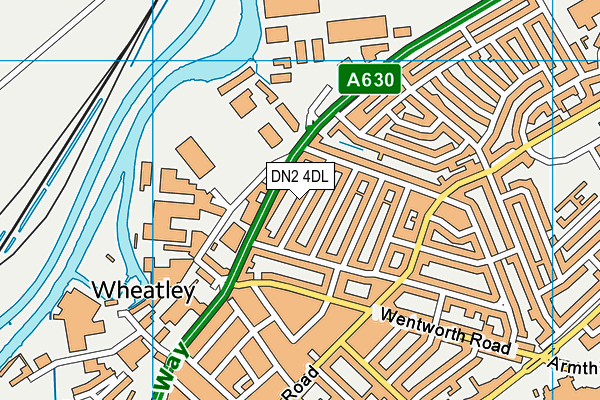 DN2 4DL map - OS VectorMap District (Ordnance Survey)