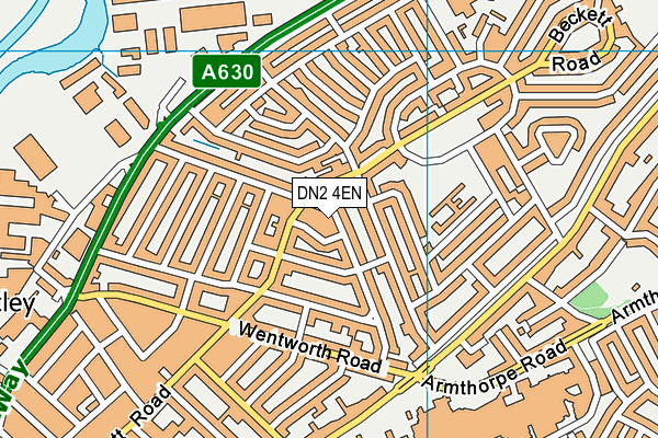 DN2 4EN map - OS VectorMap District (Ordnance Survey)
