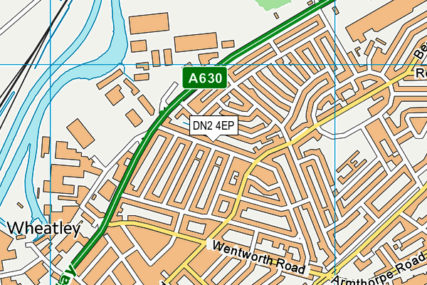 DN2 4EP map - OS VectorMap District (Ordnance Survey)