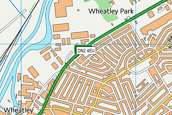 DN2 4EU map - OS VectorMap District (Ordnance Survey)