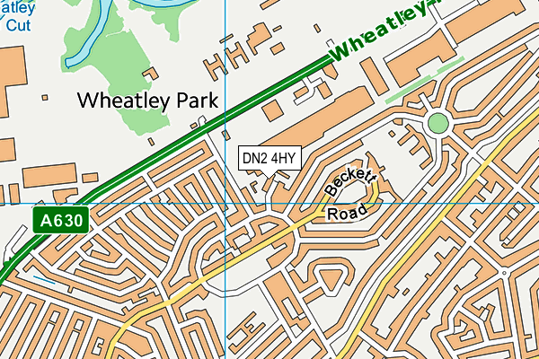 DN2 4HY map - OS VectorMap District (Ordnance Survey)