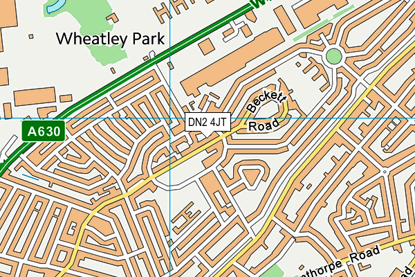 DN2 4JT map - OS VectorMap District (Ordnance Survey)