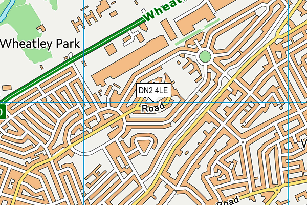 DN2 4LE map - OS VectorMap District (Ordnance Survey)