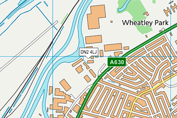 DN2 4LJ map - OS VectorMap District (Ordnance Survey)