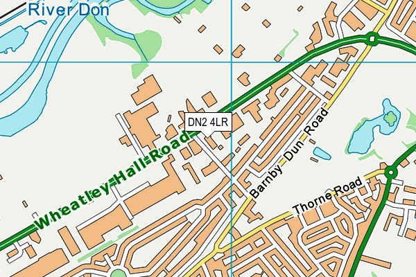 DN2 4LR map - OS VectorMap District (Ordnance Survey)