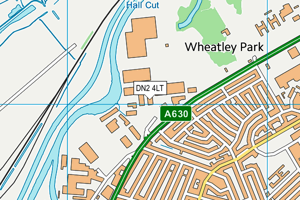 DN2 4LT map - OS VectorMap District (Ordnance Survey)
