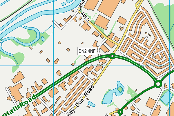 DN2 4NF map - OS VectorMap District (Ordnance Survey)