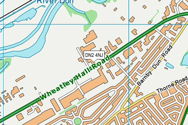 DN2 4NJ map - OS VectorMap District (Ordnance Survey)