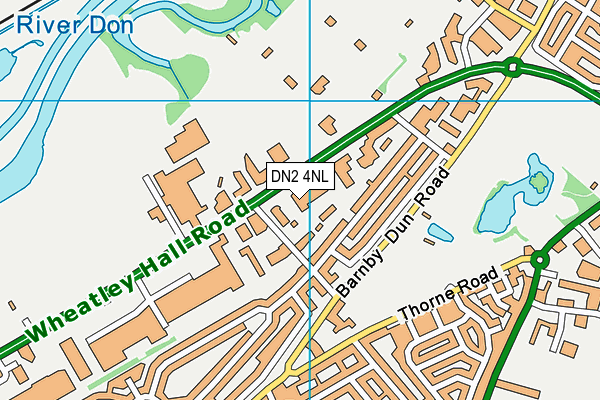 DN2 4NL map - OS VectorMap District (Ordnance Survey)