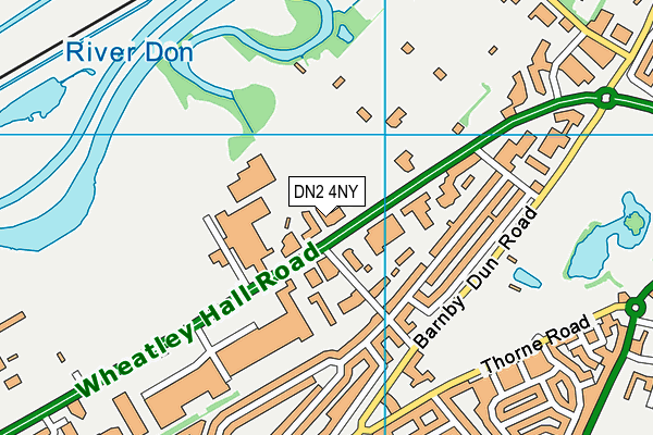 DN2 4NY map - OS VectorMap District (Ordnance Survey)