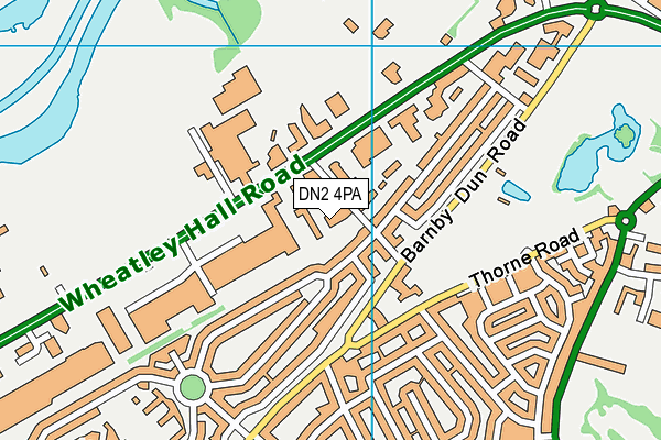 DN2 4PA map - OS VectorMap District (Ordnance Survey)