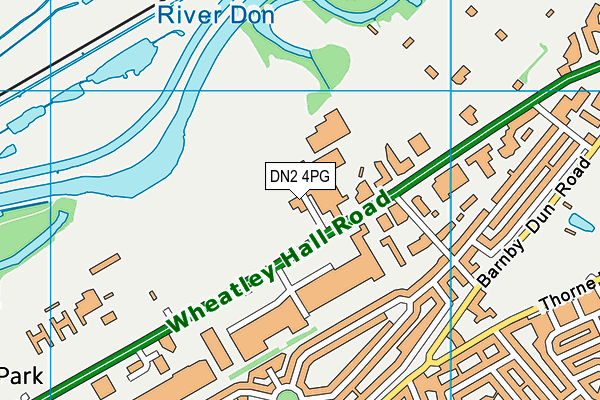 DN2 4PG map - OS VectorMap District (Ordnance Survey)