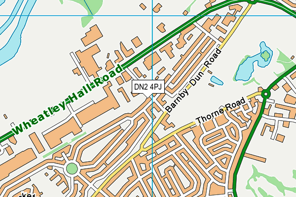 DN2 4PJ map - OS VectorMap District (Ordnance Survey)