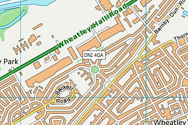 DN2 4QA map - OS VectorMap District (Ordnance Survey)