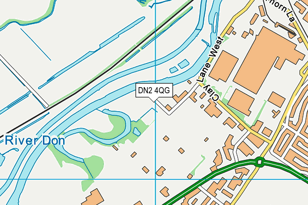 DN2 4QG map - OS VectorMap District (Ordnance Survey)