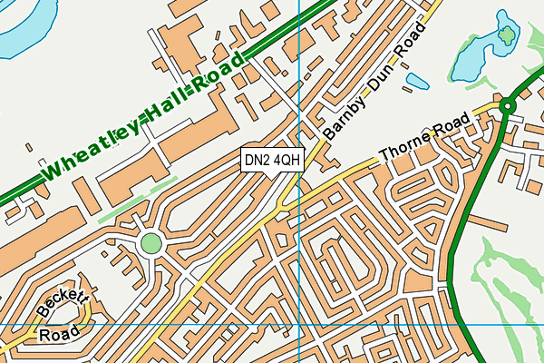 DN2 4QH map - OS VectorMap District (Ordnance Survey)