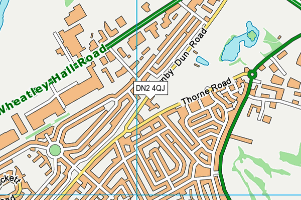 DN2 4QJ map - OS VectorMap District (Ordnance Survey)