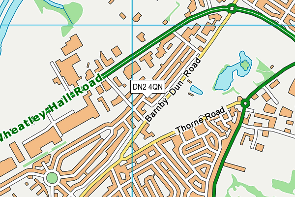 DN2 4QN map - OS VectorMap District (Ordnance Survey)