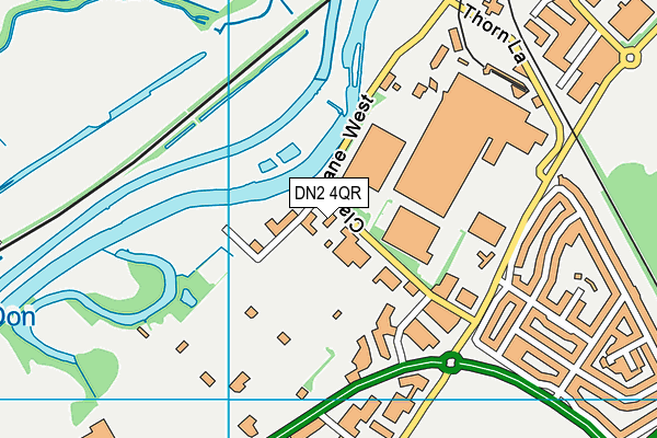 DN2 4QR map - OS VectorMap District (Ordnance Survey)
