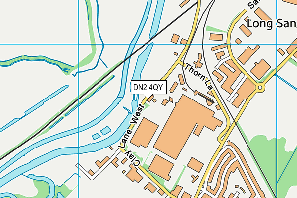 DN2 4QY map - OS VectorMap District (Ordnance Survey)