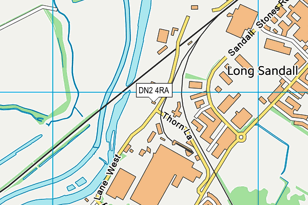 DN2 4RA map - OS VectorMap District (Ordnance Survey)