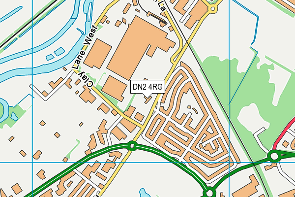 DN2 4RG map - OS VectorMap District (Ordnance Survey)