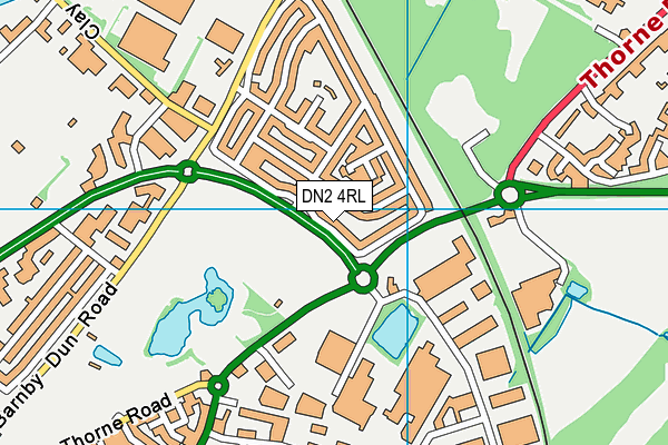 DN2 4RL map - OS VectorMap District (Ordnance Survey)