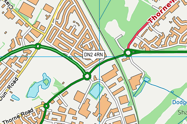 DN2 4RN map - OS VectorMap District (Ordnance Survey)