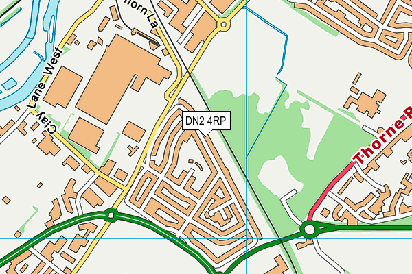 DN2 4RP map - OS VectorMap District (Ordnance Survey)