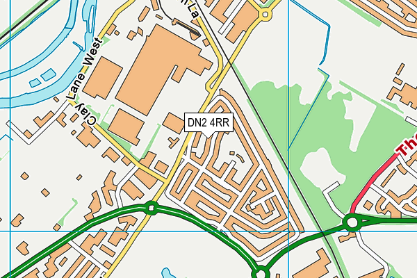 DN2 4RR map - OS VectorMap District (Ordnance Survey)