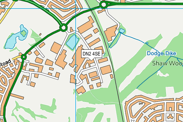 DN2 4SE map - OS VectorMap District (Ordnance Survey)
