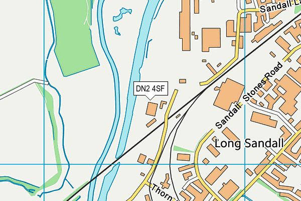 DN2 4SF map - OS VectorMap District (Ordnance Survey)