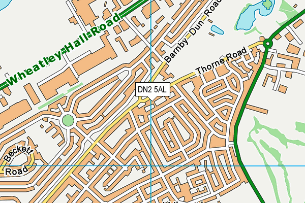 DN2 5AL map - OS VectorMap District (Ordnance Survey)