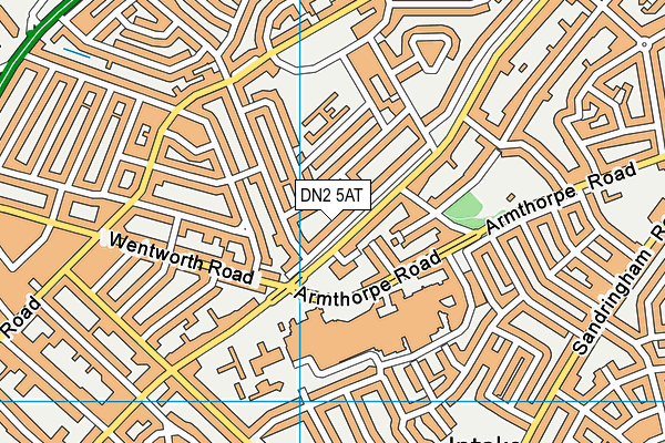 DN2 5AT map - OS VectorMap District (Ordnance Survey)
