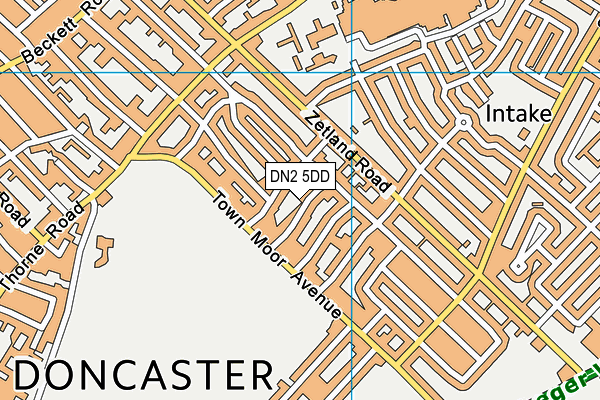 DN2 5DD map - OS VectorMap District (Ordnance Survey)