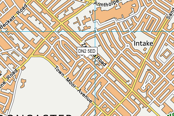 DN2 5ED map - OS VectorMap District (Ordnance Survey)