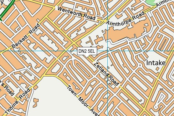 DN2 5EL map - OS VectorMap District (Ordnance Survey)