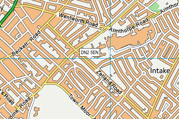 DN2 5EN map - OS VectorMap District (Ordnance Survey)