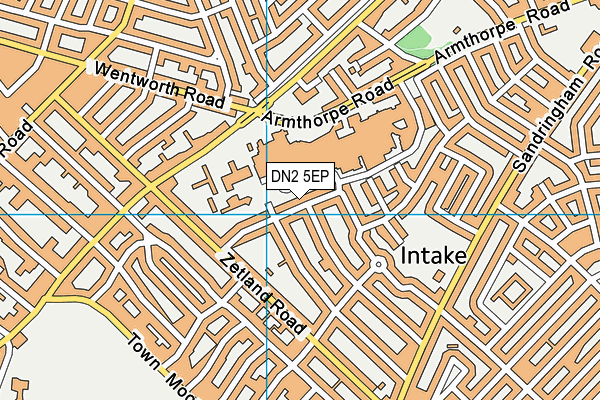 DN2 5EP map - OS VectorMap District (Ordnance Survey)