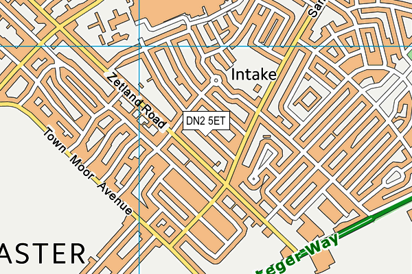 DN2 5ET map - OS VectorMap District (Ordnance Survey)