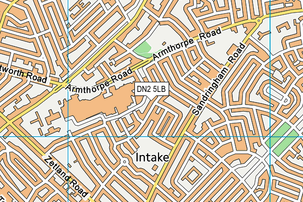 DN2 5LB map - OS VectorMap District (Ordnance Survey)