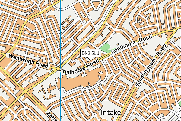 DN2 5LU map - OS VectorMap District (Ordnance Survey)
