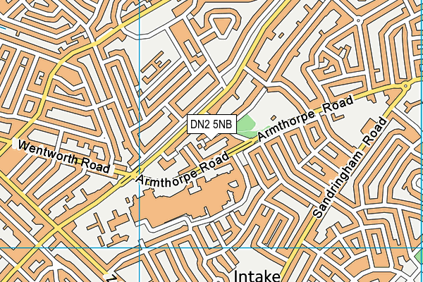 DN2 5NB map - OS VectorMap District (Ordnance Survey)