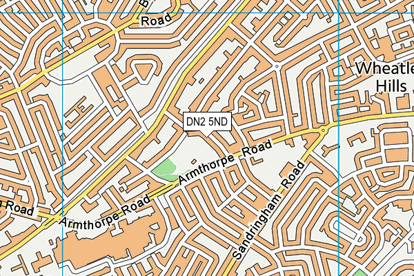 DN2 5ND map - OS VectorMap District (Ordnance Survey)