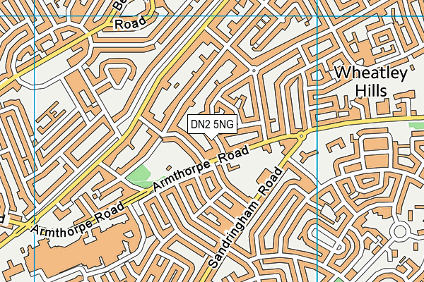 DN2 5NG map - OS VectorMap District (Ordnance Survey)