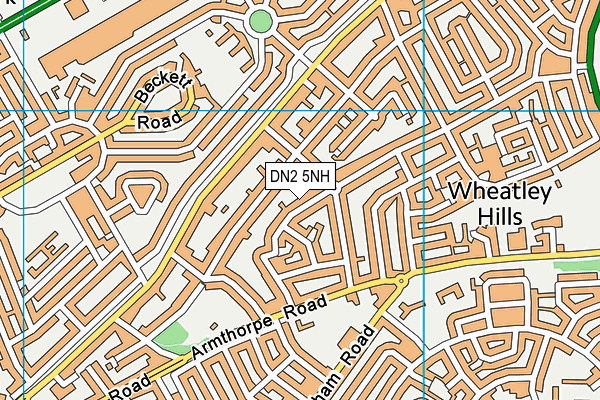 St Aidans Community Hall (Closed) map (DN2 5NH) - OS VectorMap District (Ordnance Survey)