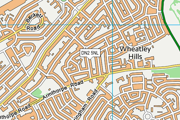 DN2 5NL map - OS VectorMap District (Ordnance Survey)