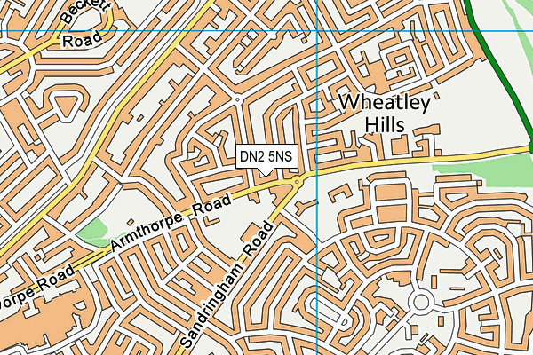 DN2 5NS map - OS VectorMap District (Ordnance Survey)