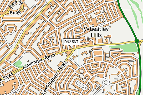 DN2 5NT map - OS VectorMap District (Ordnance Survey)